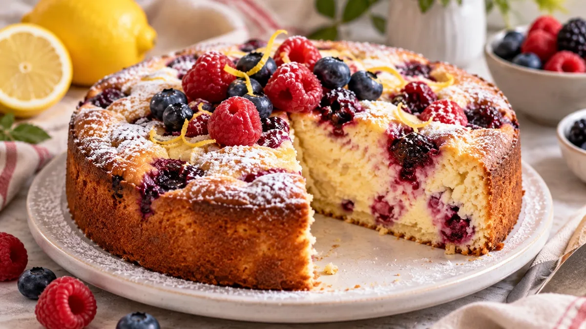 Cómo hacer torta de ricota, limón y frutos rojos: el postre cremoso ideal en 7 pasos