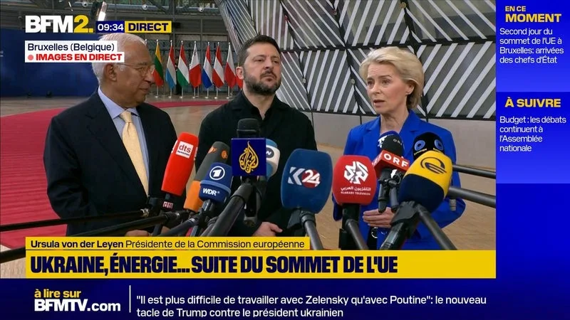 Ursula von der Leyen: "Aucune sanction ne sera levée tant que la Russie n'aura pas mis fin à la guerre"