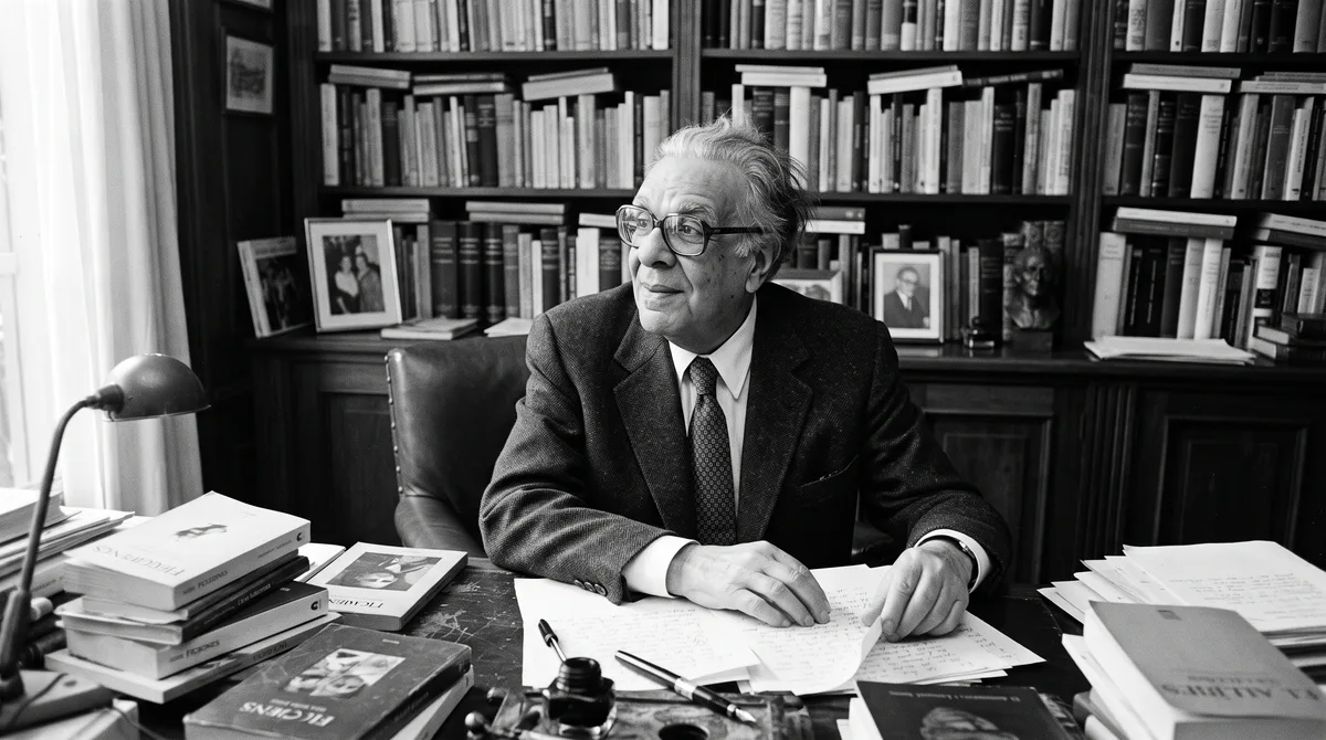 Jorge Luis Borges, mestre argentino da literatura fantástica: “Sempre imaginei que o paraíso será algum tipo de biblioteca”