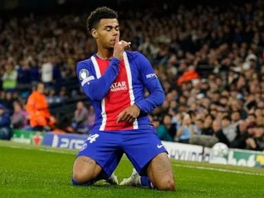 Barcola's hat trick helps Liverpool rout LASK, Feyenoord fights back in Champions League