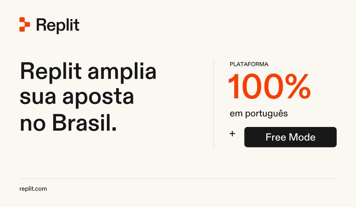 Replit investe pesado no Brasil com Free Mode e plataforma 100% em português