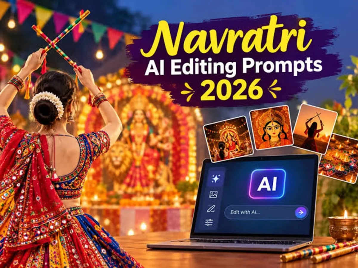 Navratri 2026: 5 best AI prompts to create stunning festive & Garba photos