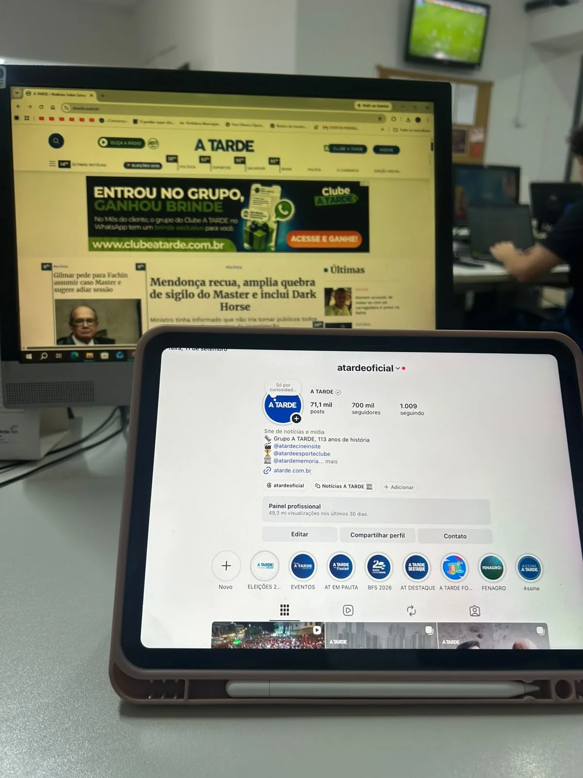 A TARDE atinge 700 mil seguidores no Instagram e fortalece conexão