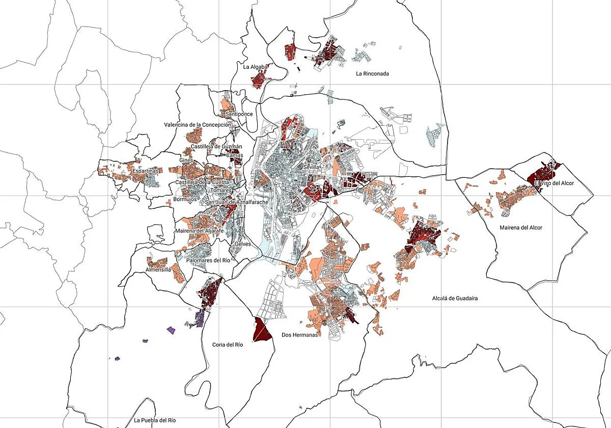 Más de 30 barrios de Sevilla tienen una alta vulnerabilidad y exposición al calor