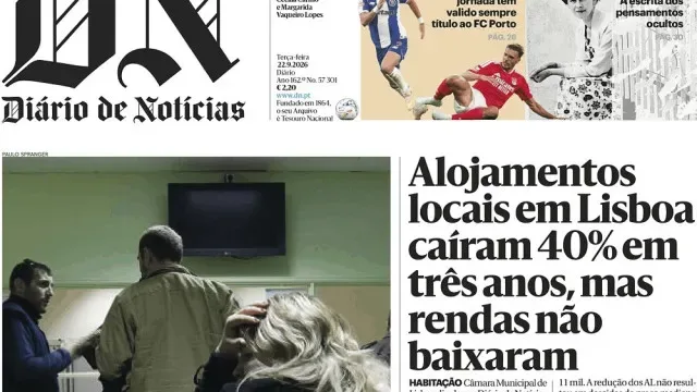 Hoje é notícia: AL caem, rendas não; 4,8 milhões de terrenos sem registo