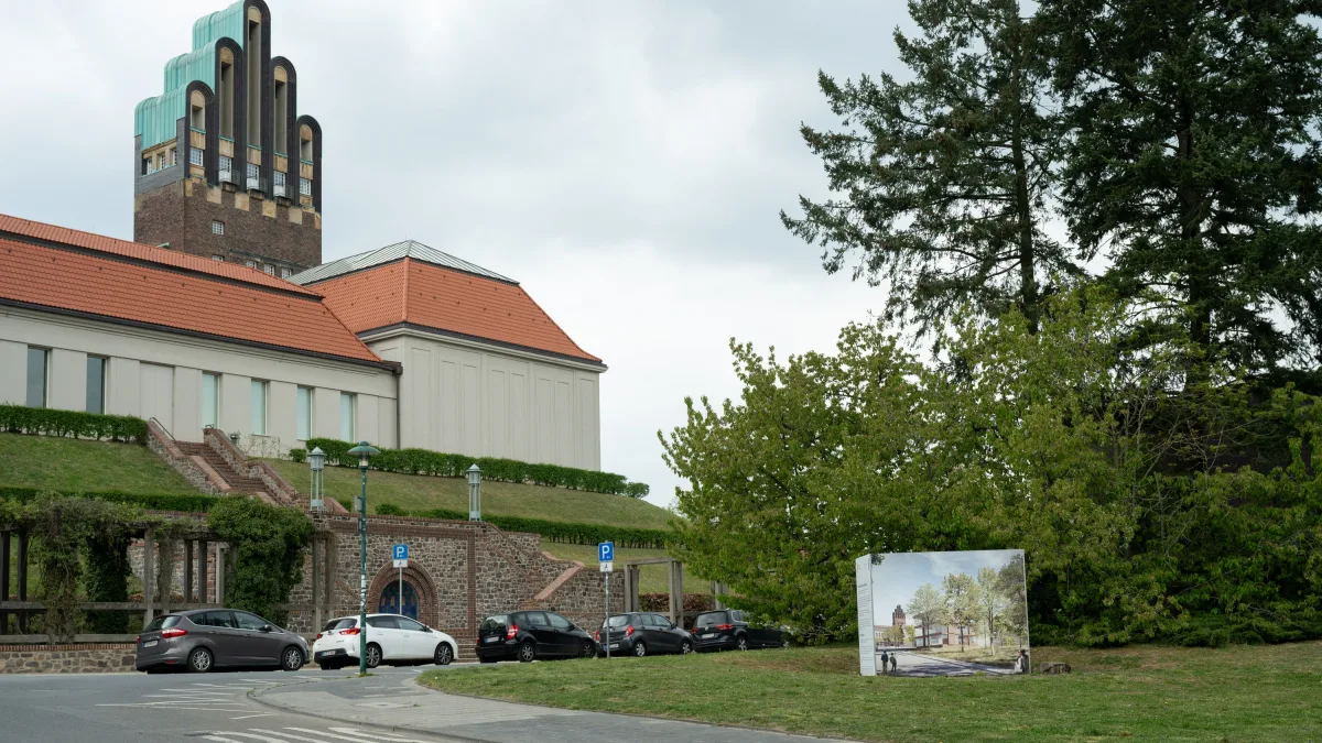 Kein Konzept für Inhalte: Baustopp für Besucherzentrum auf Mathildenhöhe