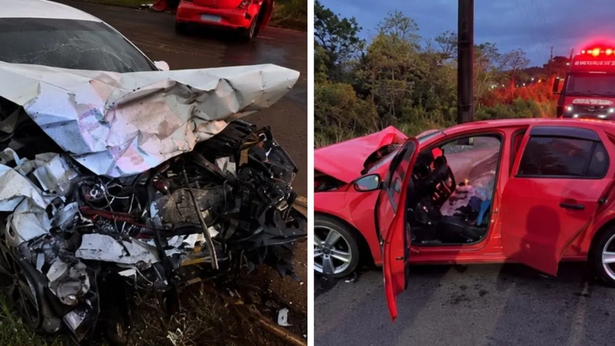 Homem é preso após dirigir na contramão, provocar colisão frontal e fugir a pé; duas crianças ficaram feridas em SC