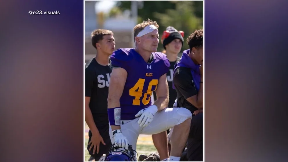 WATCH: Dad hits the gridiron at age 48