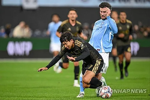'손흥민 풀타임·골대 불운' LAFC, 뉴욕 시티와 1-1 무승부