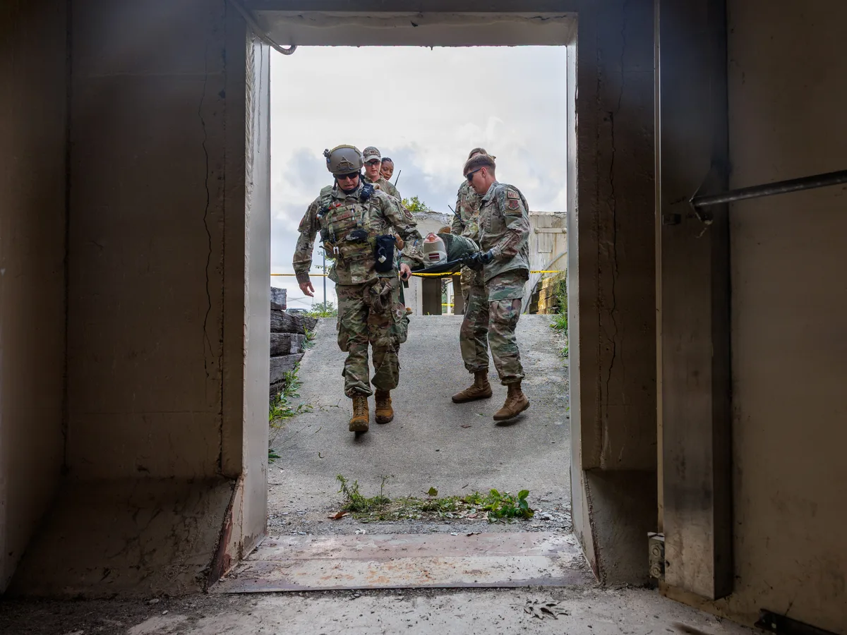 Learning from Ukraine, US Air Force medics are throwing up nets and pushing underground to survive drone attacks