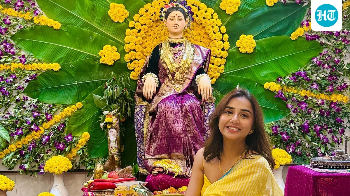 We look at Goddess Gauri as a special guest: Prajakta Koli on celebrating Gauri Pujan the Koli way