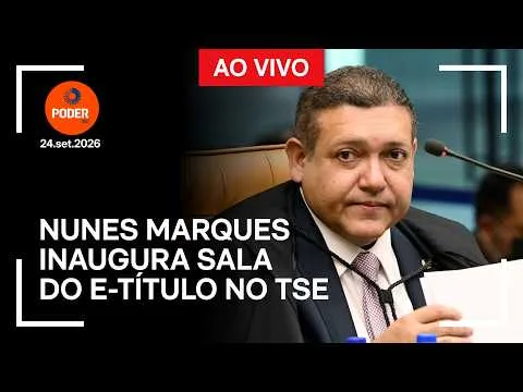 Ao vivo: Nunes Marques inaugura sala do e-título no TSE