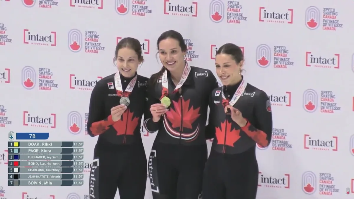 Moncton's Courtney Sarault wins Canadian women's 1,500m short track title