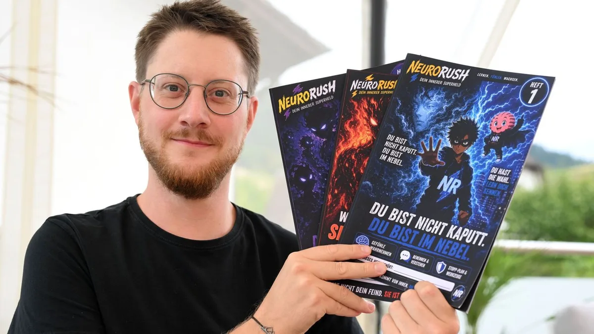 Psychische Gesundheit: Warum dieser Mann Kindern Gefühle mit Comics erklären will