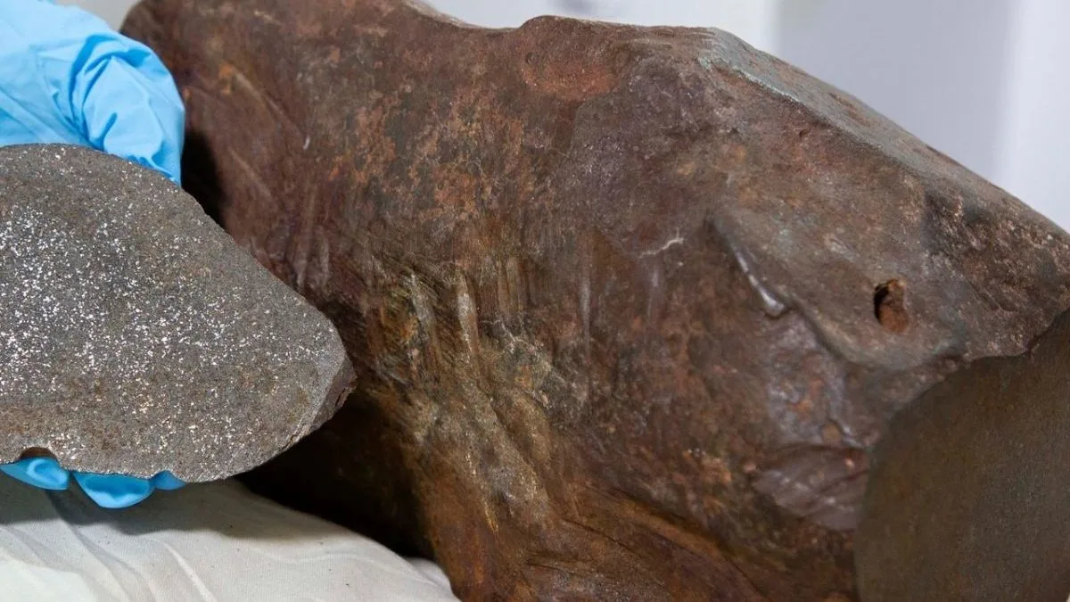 Garimpeiro tentou furar, serrar e quebrar uma pedra de 17 kg achando ser ouro, mas pouco tempo depois, descobriu que ela veio do espaço há 4,6 bilhões de anos