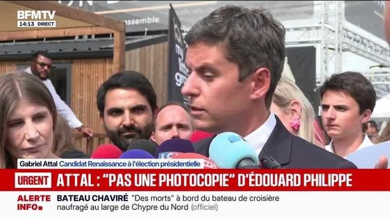 "Il n'y a plus de favori face aux extrêmes", estime Gabriel Attal, candidat Renaissance à l'élection présidentielle
