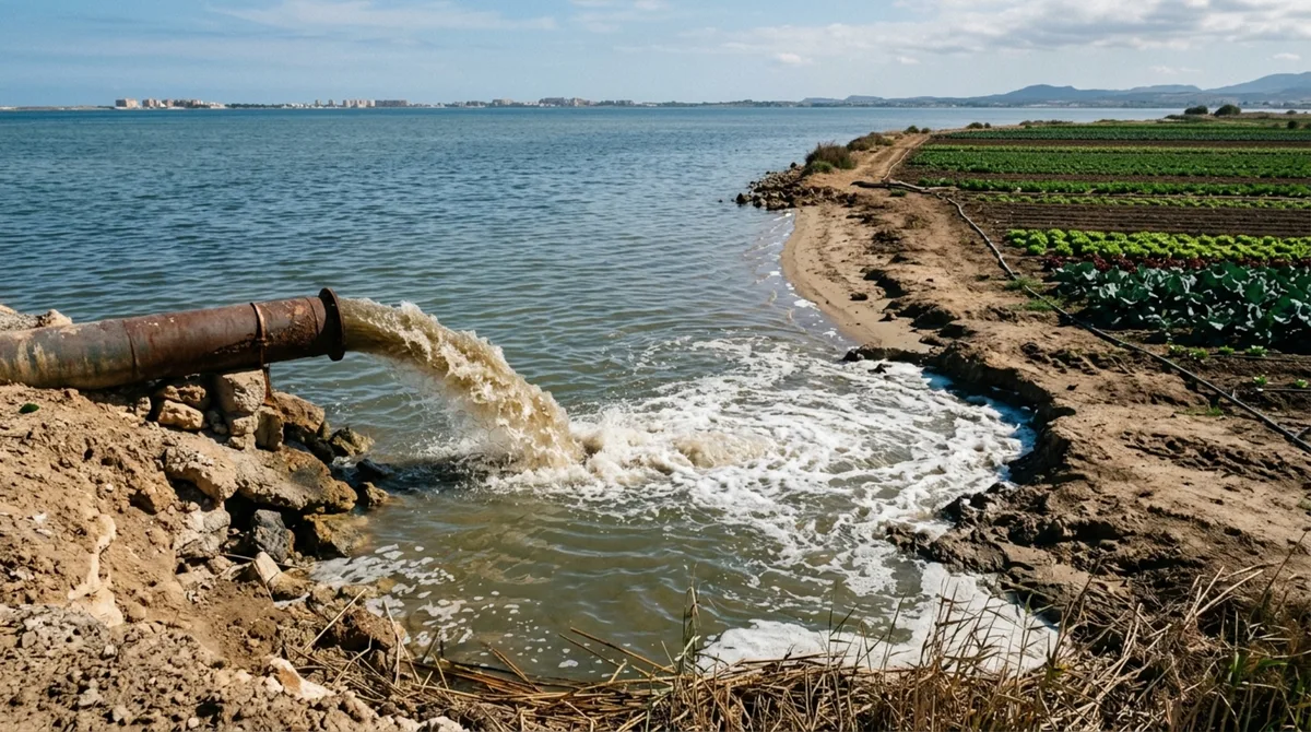 Um agricultor foi condenado a 15 meses de prisão por despejar 20.300 metros cúbicos de salmoura na lagoa Mar Menor