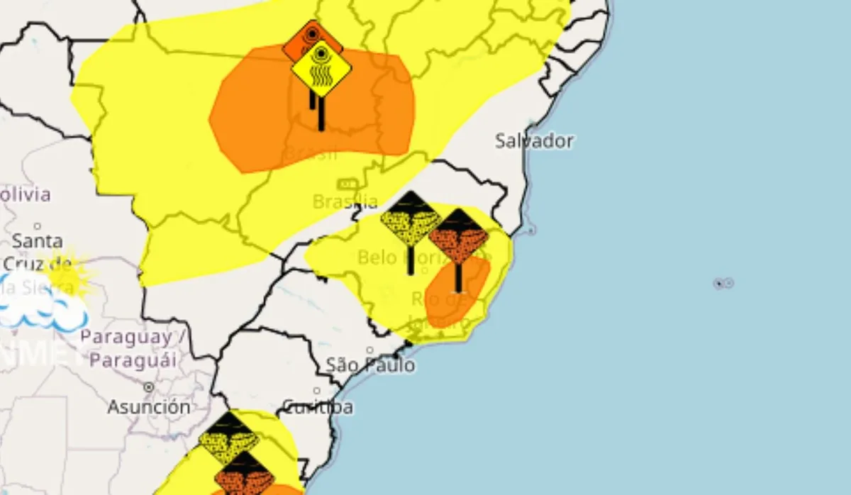 Alerta de tempestade atinge o ES nesta quinta e coloca 78 cidades em atenção