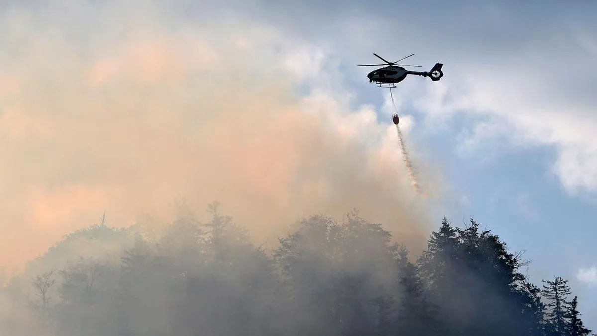 Belgium fights biggest wildfire on record