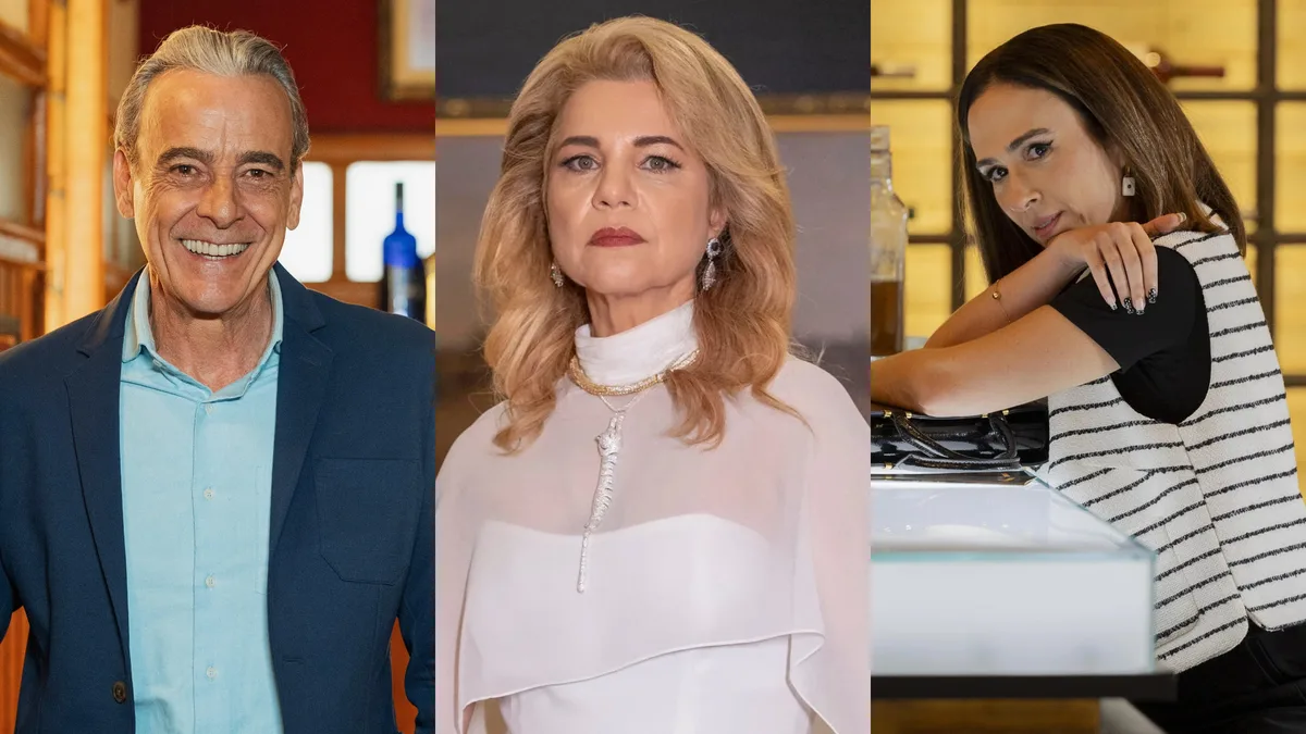 Quem Ama Cuida: Ulisses revela segredo sobre o pai misterioso de Brigitte (Foto: Globo/ Manoella Mello/ Beatriz Damy/ Fábio Rocha)