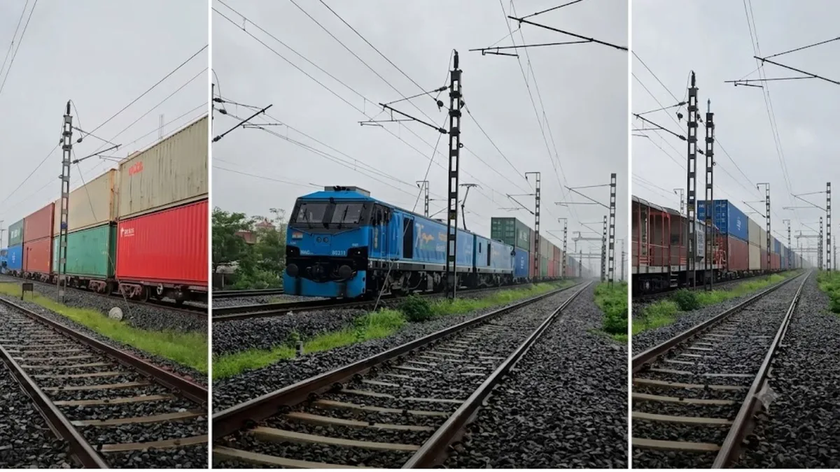 Indian Railways runs first 1.3-km-long double-stack container train: Watch Video