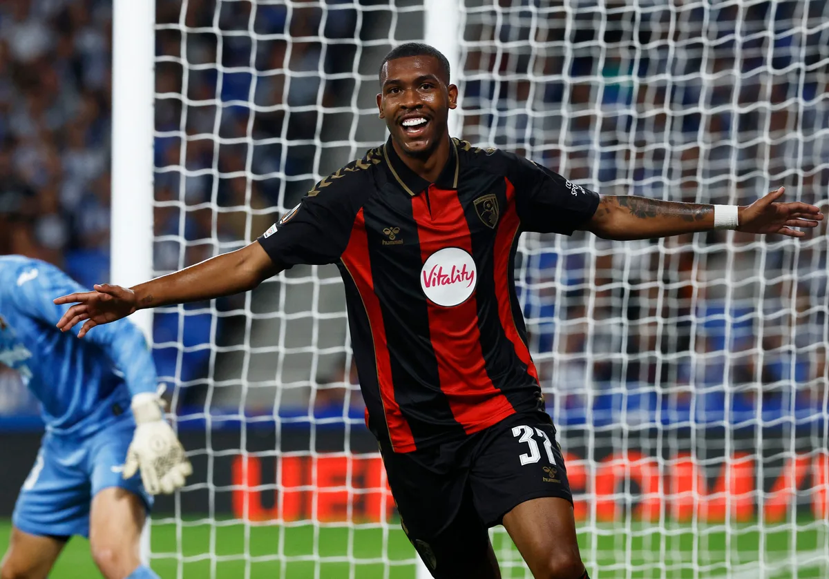 Rayan marca, e Bournemouth vence Real Sociedad pela Liga Europa