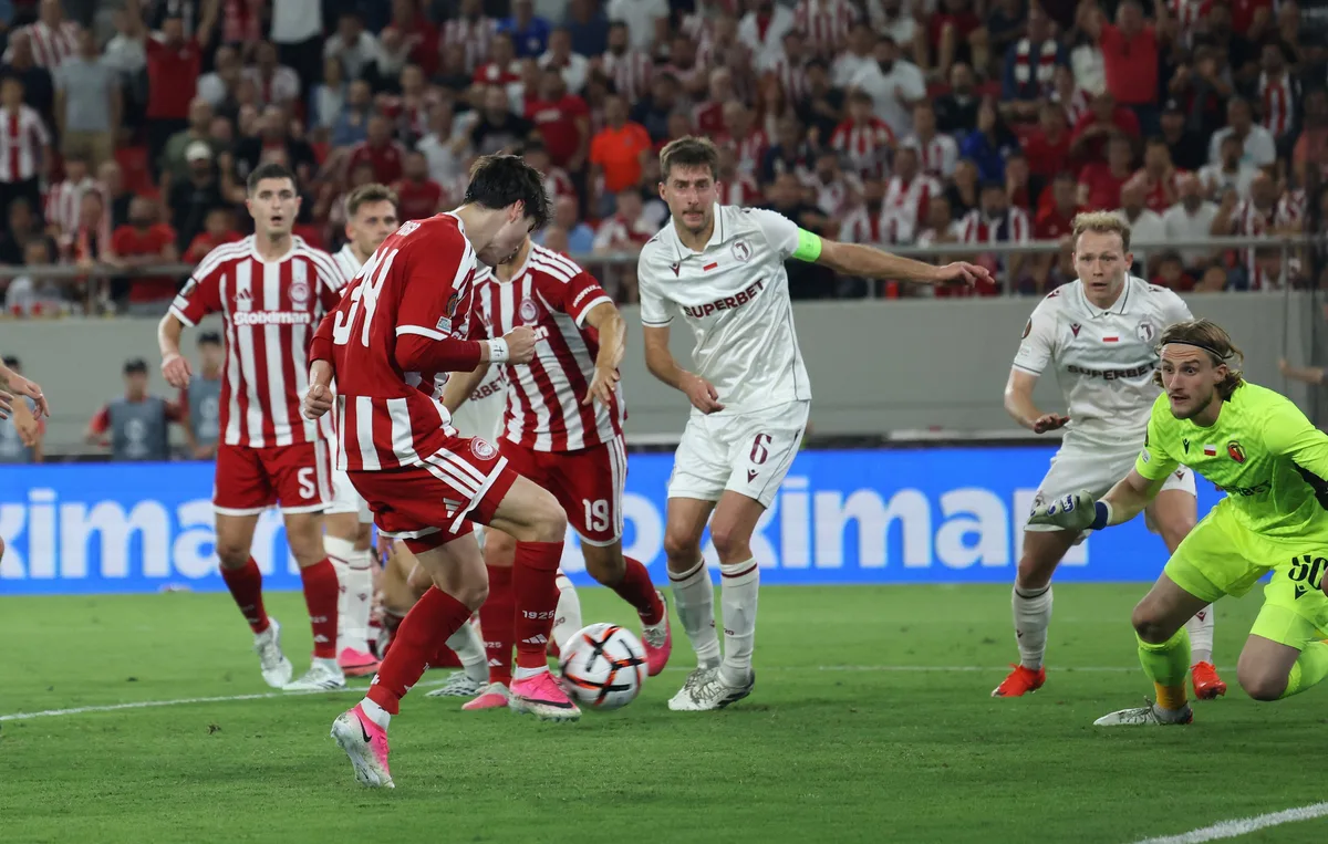 En vivo - Olympiacos vs. Jagiellonia: 0 - 0, por la fecha 1 de la UEFA Europa League