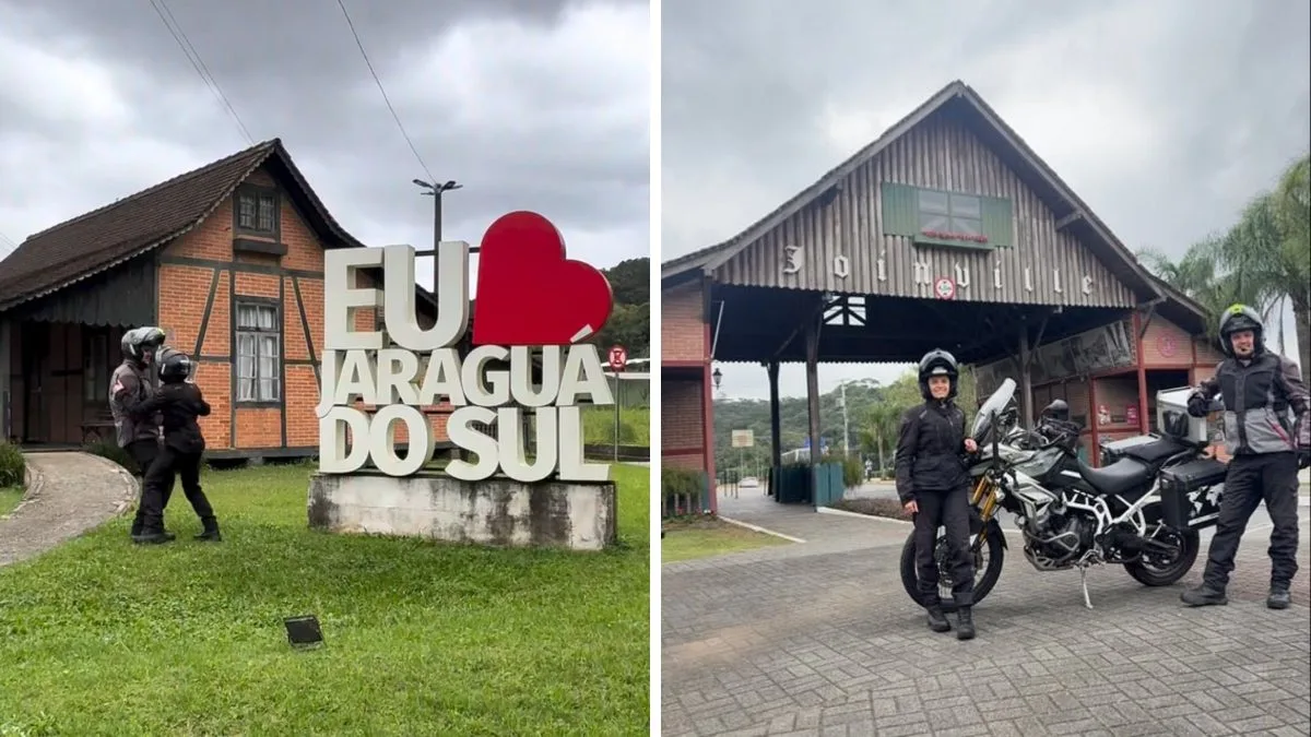 ‘Talvez esteja em Jaraguá, Joinville ou Blumenau’: casal viraliza ao refazer roteiro de famosa música sobre SC