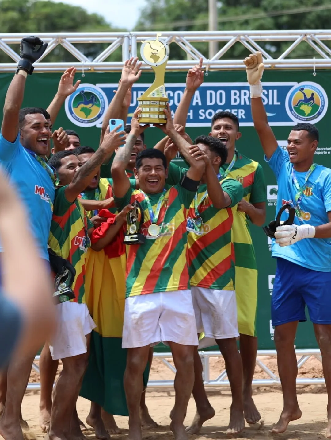 Sampaio se prepara para a Supercopa do Brasil de Beach Soccer; veja os adversários no masculino e feminino