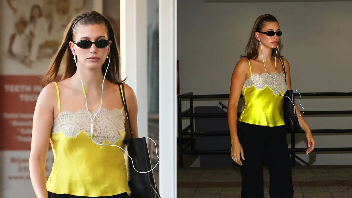 Hailey Bieber revive la moda de los años 2000 con un top inesperado que ya causa sensación