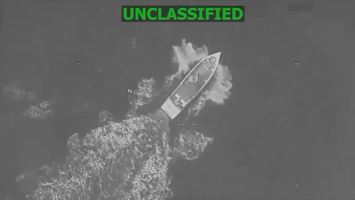 U.S. military says it struck vessel in the Caribbean, killing four