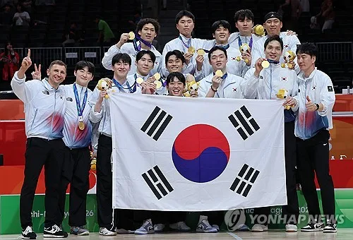 KBL, 아시안게임 금메달 남자농구 대표팀에 포상금 1억원