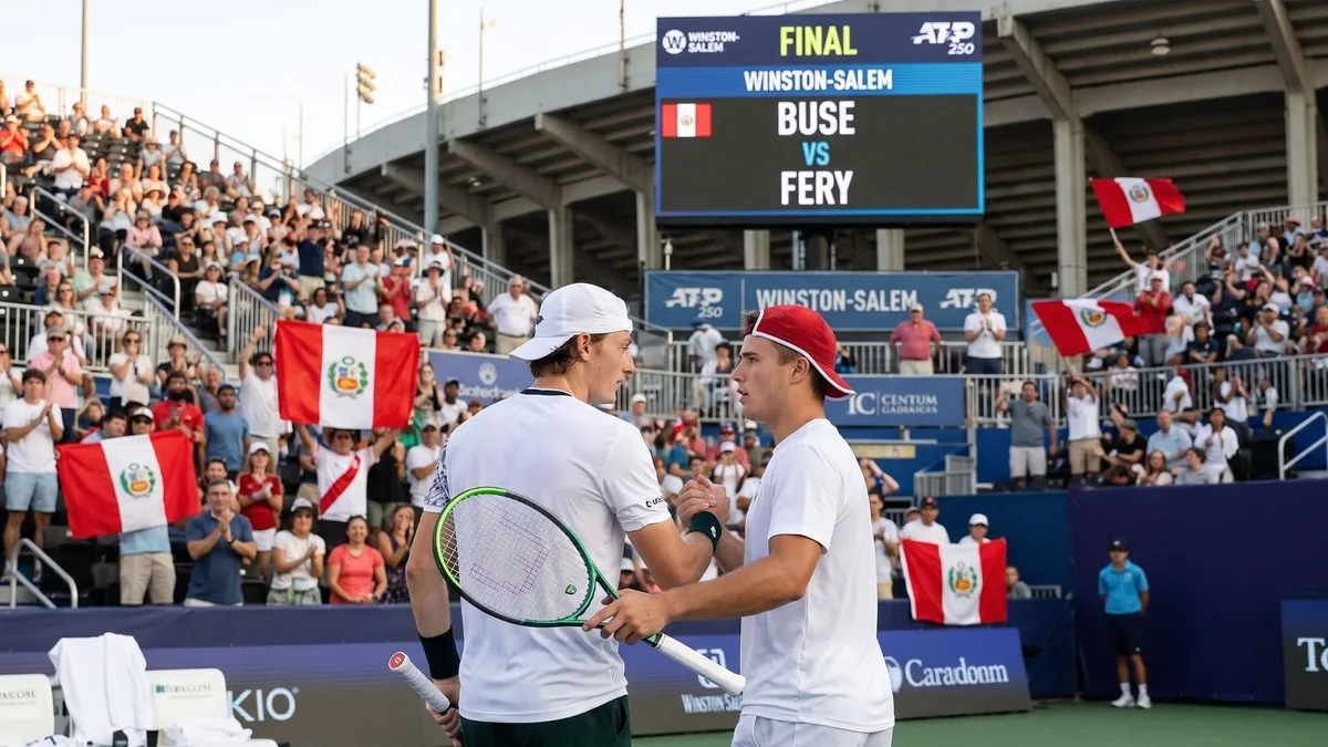 Dónde ver Ignacio Buse vs Arthur Fery: canal tv online del partido por la final del ATP 250 de Winston-Salem 2026