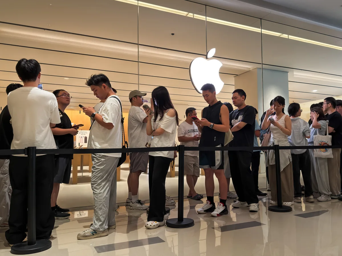 Photos show people lining up around the world for the iPhone 18 Pro launch