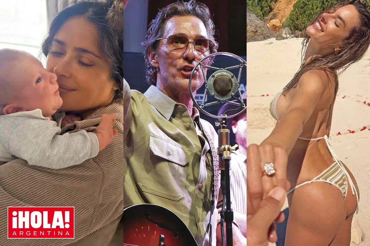 Qué se sabe de... El rol más tierno de Salma Hayek, el orgullo familiar de Matthew McConaughey y el compromiso de Alessandra Ambrosio