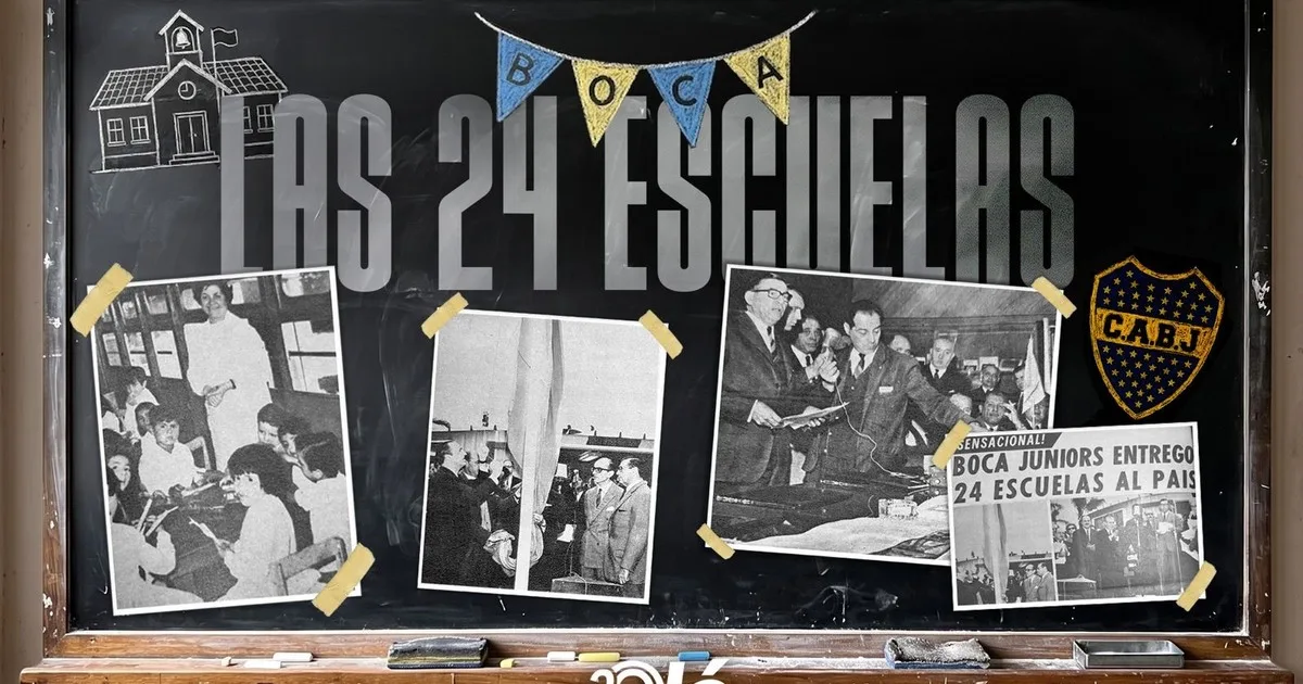 El plan que Boca ejecutó en 1967 para financiar, construir y donar 24 escuelas en la Argentina