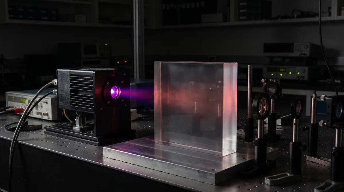 O vidro deixa ondas de terahertz passar até certo ponto e um novo modelo finalmente liga essa perda de transparência ao movimento microscópico do material