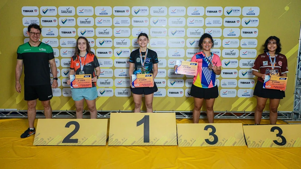 Mesatenistas amapaenses conquistam cinco medalhas na Copa Brasil em Maceió-AL