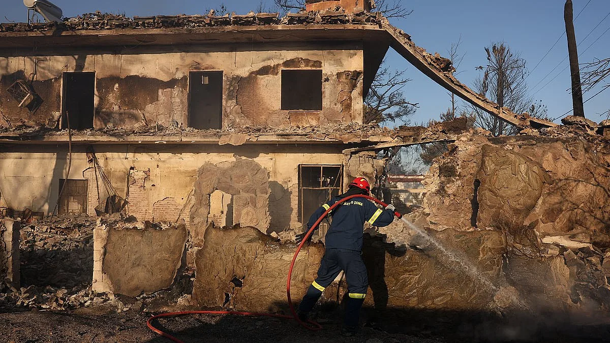 Incêndios atingem França, Bélgica e Grécia