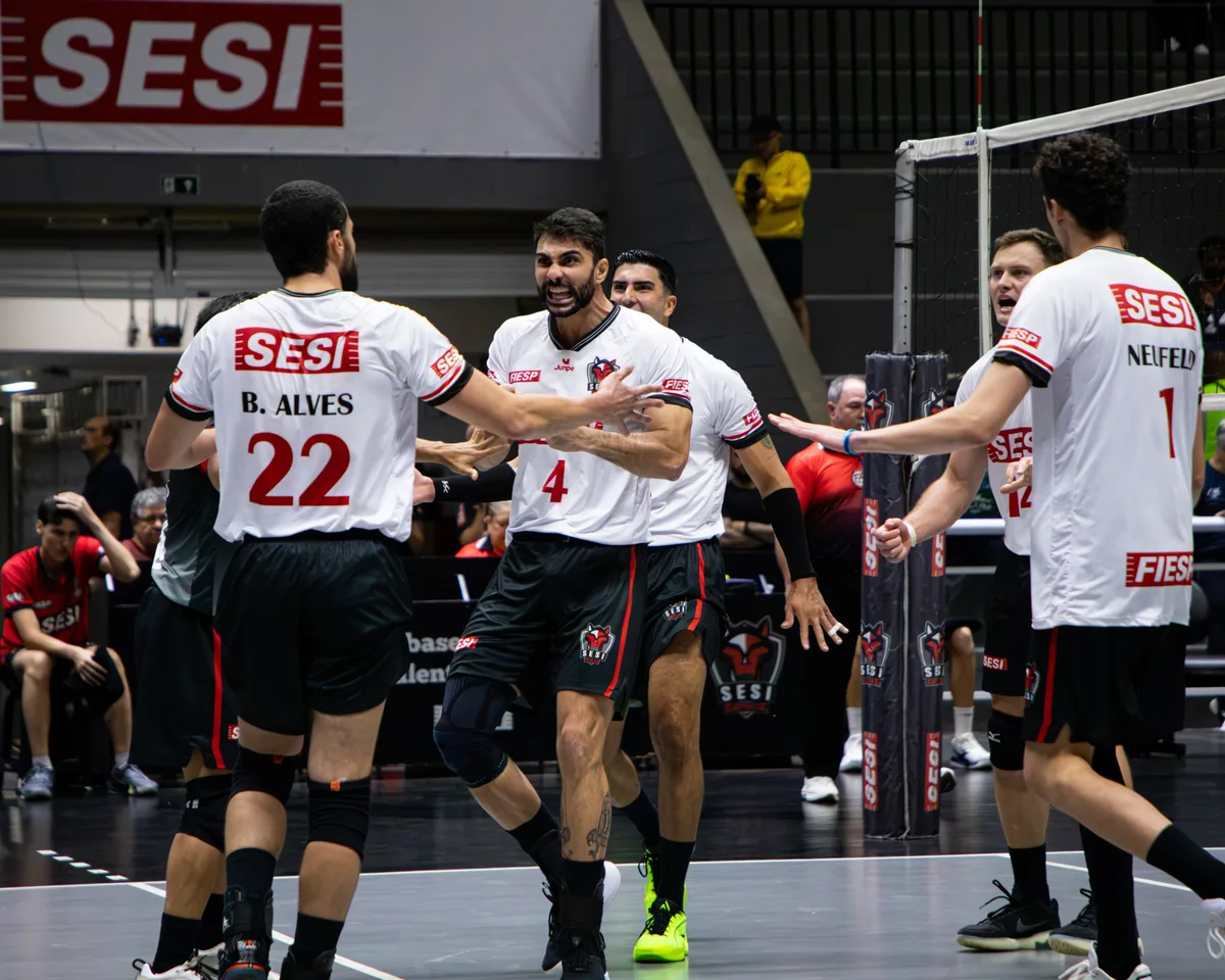 Sesi-Bauru estreia no Paulista de vôlei masculino com vitória sobre o Ilhabela