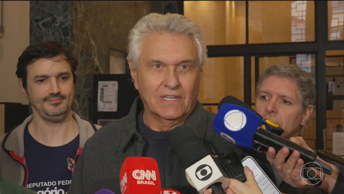Ronaldo Caiado, candidato pelo PSD à Presidência, faz campanha em São Paulo