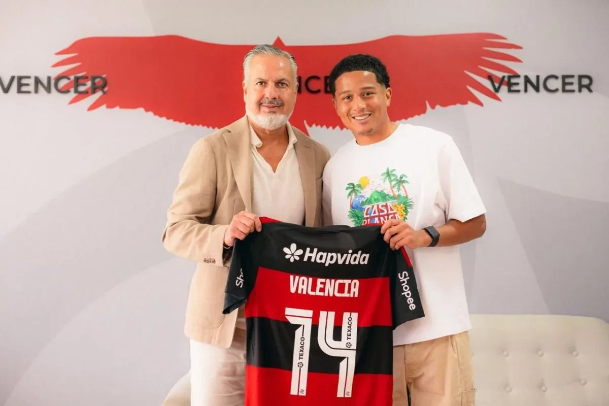 Camisa 14, contrato até 2031 e sonho de Libertadores: Valencia é apresentado pelo Flamengo