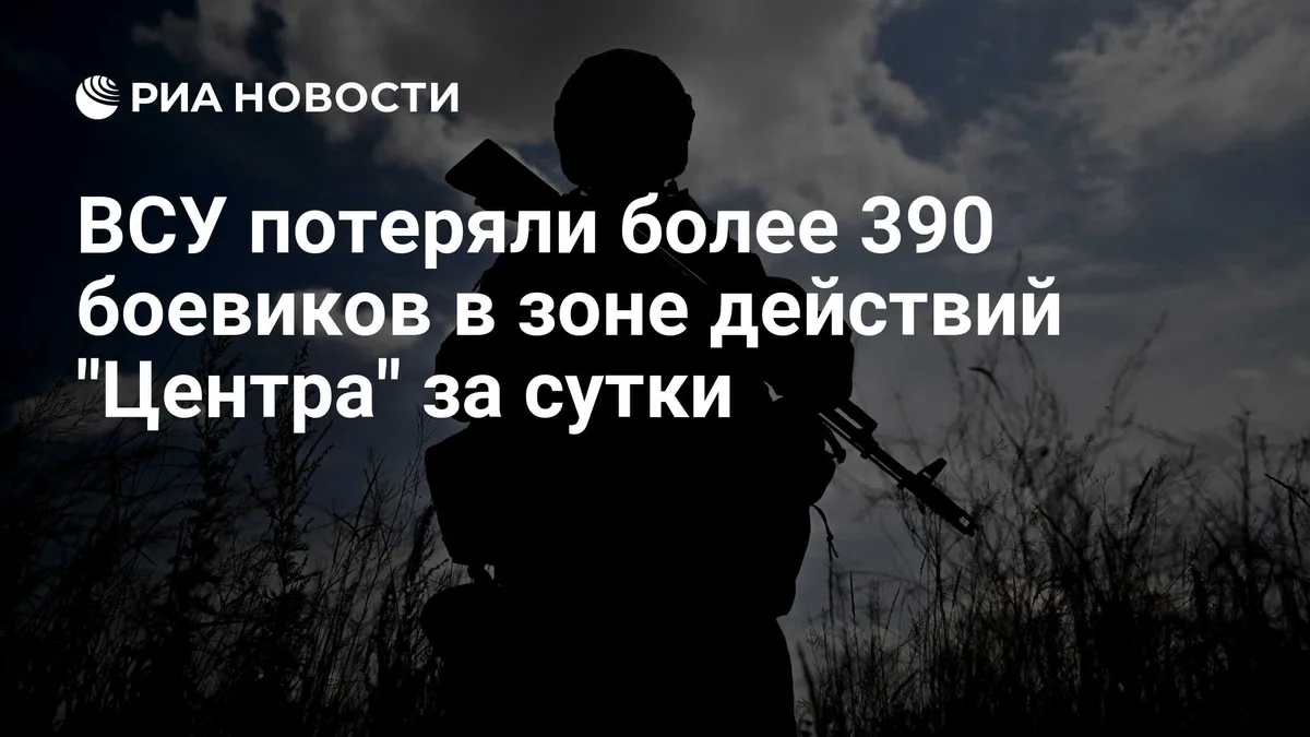 ВСУ потеряли более 390 боевиков в зоне действий "Центра" за сутки