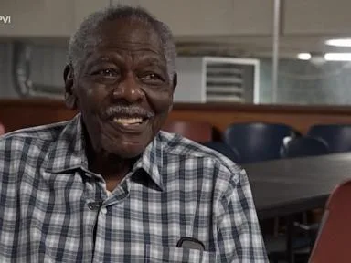 WATCH: Owen Hanna celebrates 100 years in his happy place