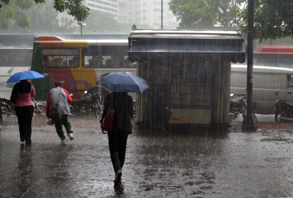 Inameh pronosticó más nubosidad y lluvias en Venezuela durante este sábado