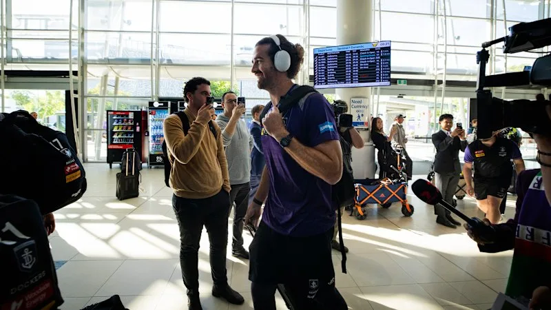 In pictures: Fremantle Dockers fly out for Melbourne