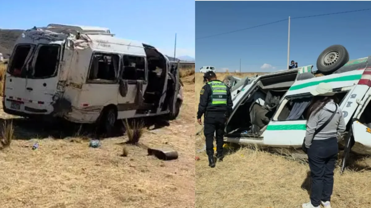 Tragedia en Puno: cuatro fallecidos y 15 heridos tras violento choque de dos minivanes en carretera hacia Juliaca