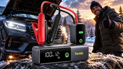Anzeige: Fanttik Starthilfe-Powerbank mit vielen Extras zum neuen Amazon-Bestpreis unter 100 Euro