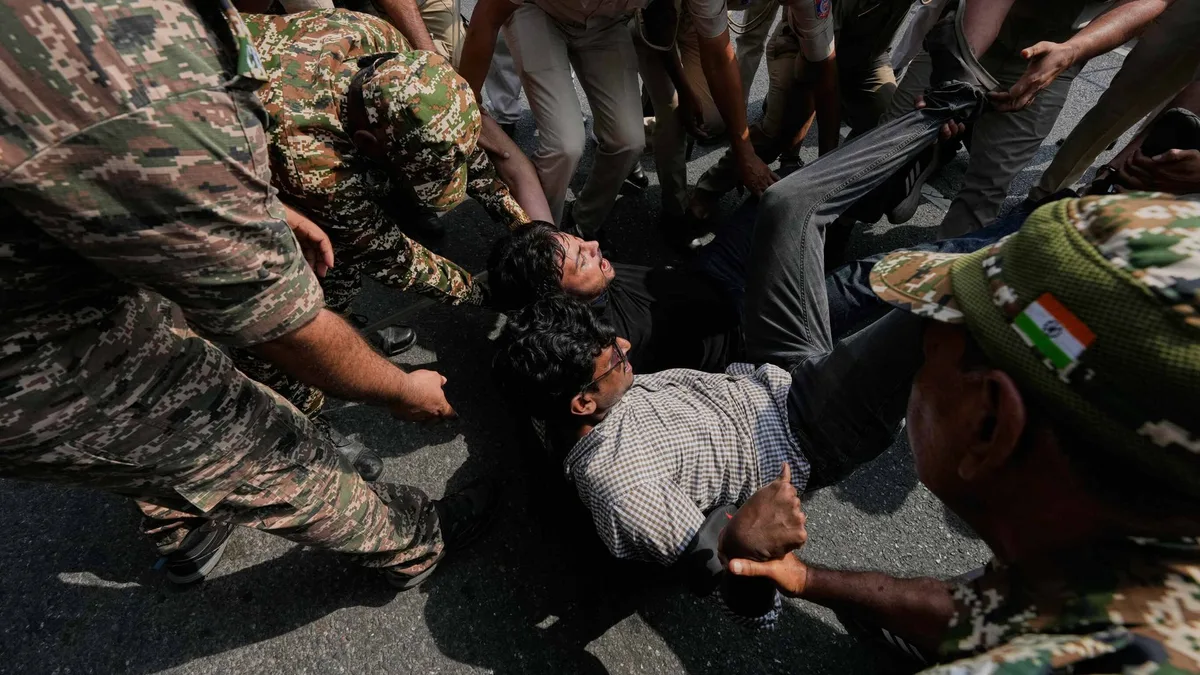 India's 'Cockroach' movement founder detained along with scores of protesters