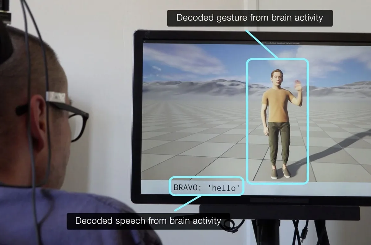 Cómo funciona el implante cerebral que permite a personas con parálisis transmitir frases y movimientos mediante un avatar digital